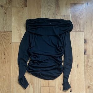 Dynamite Black Off-Shoulder Blouse